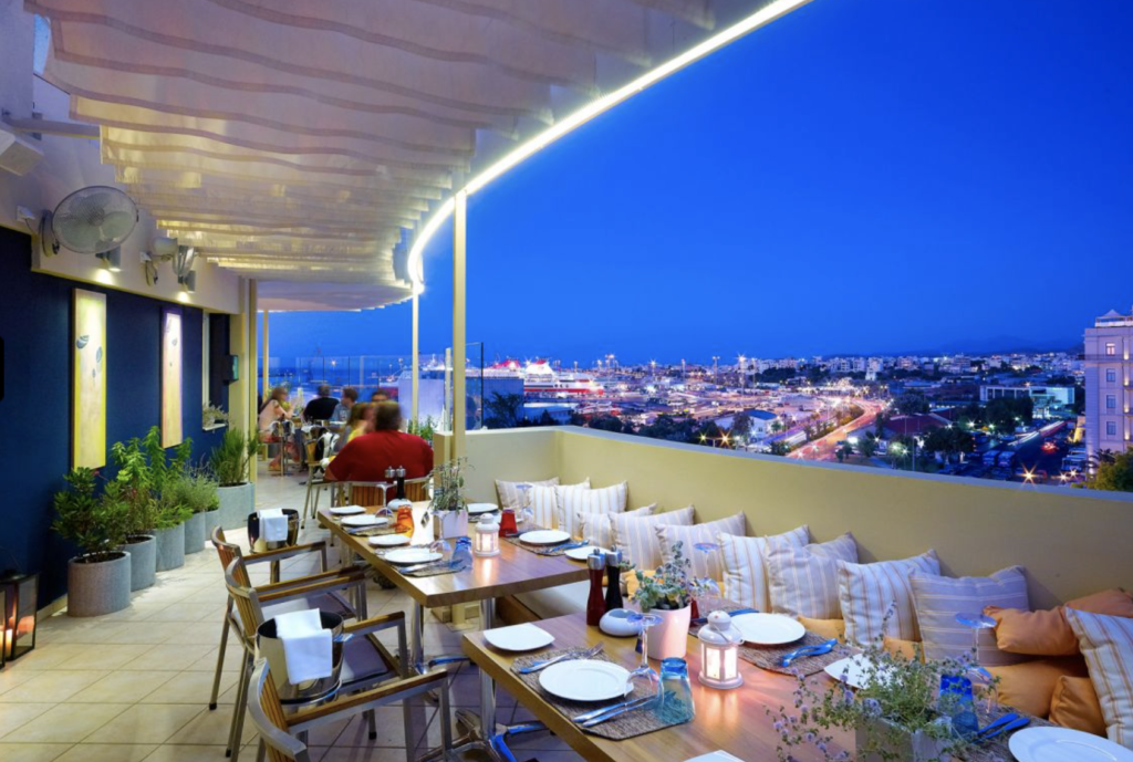 Rooftop Restaurant Heraklion Crete