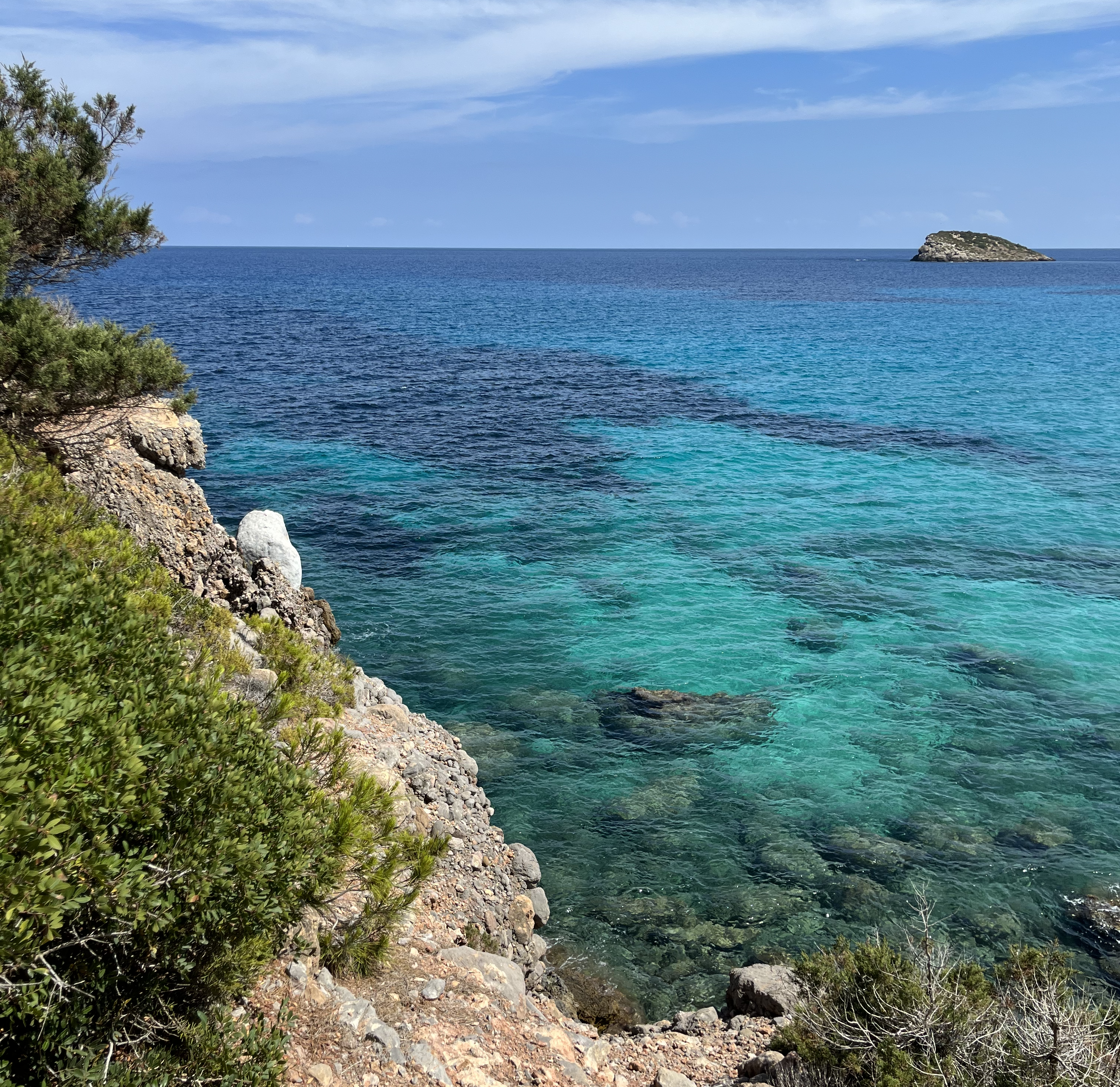 Ibiza beautiful coast Cala Nova